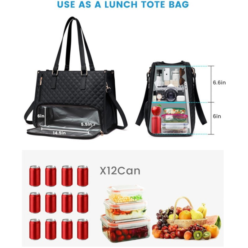 Isolierte Mehrfächertasche für das Mittagessen