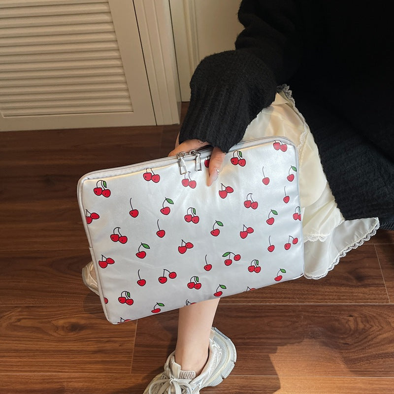 Verspielte Kirschmotiv Laptop Sleeve Brehn