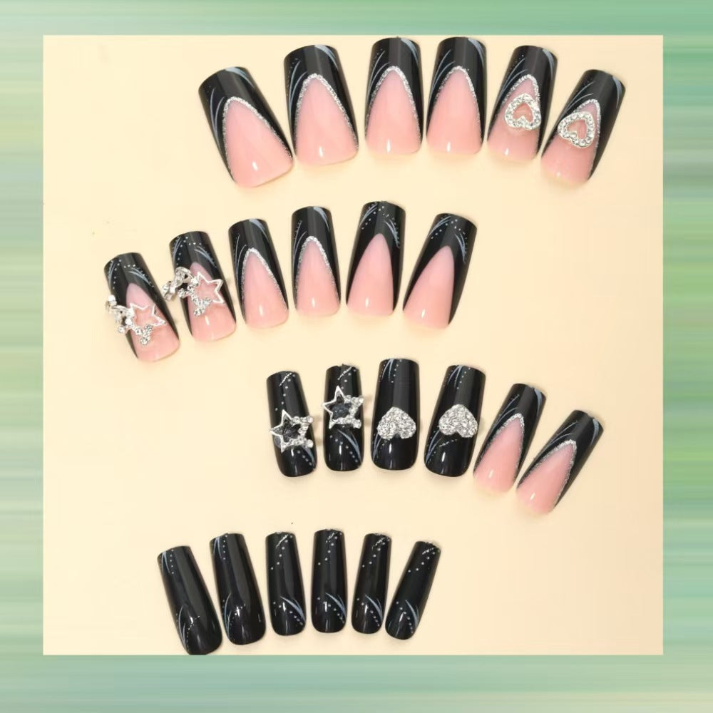 Dekorative Acryldesign Press-On Nail Art Brehn