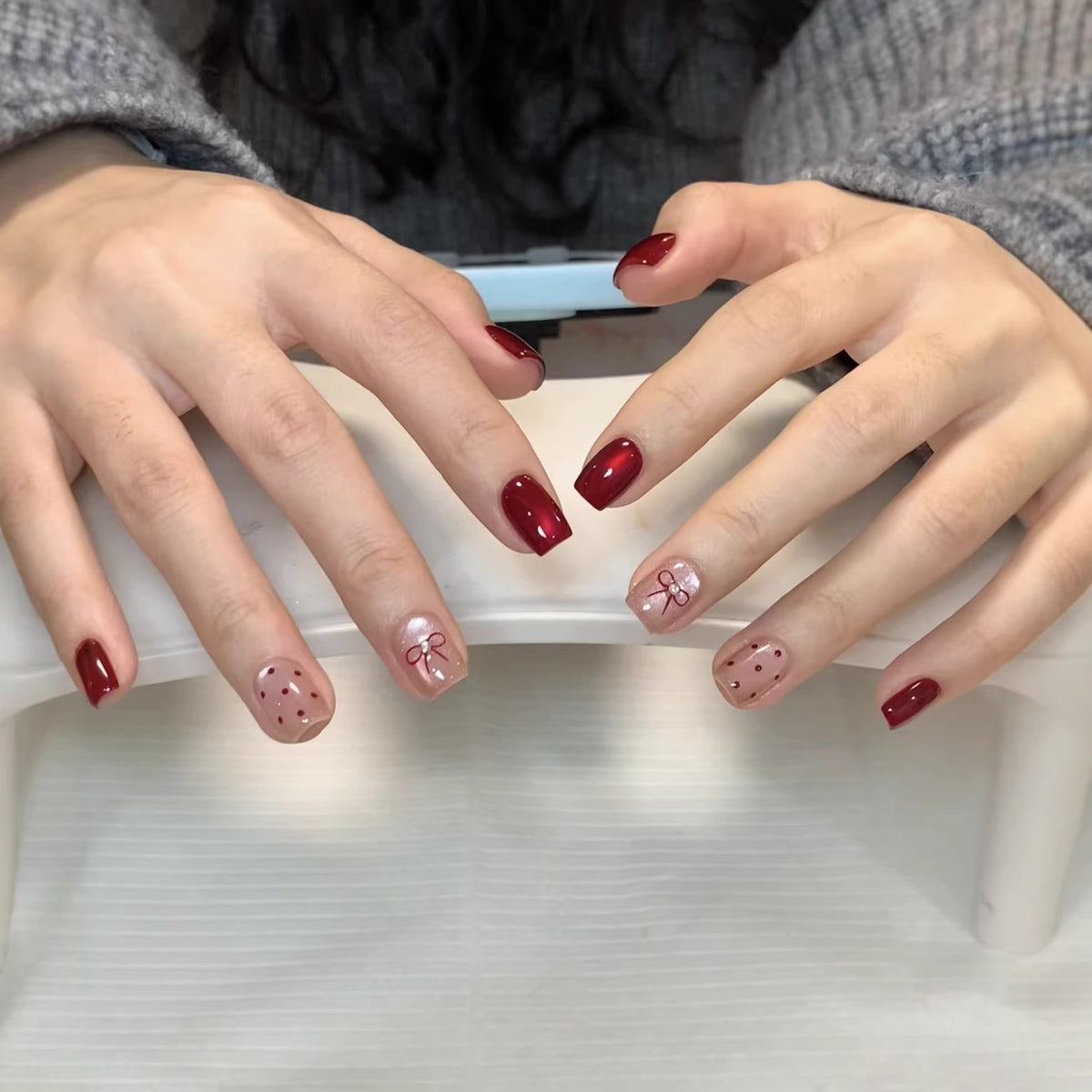 Künstlerisches Floral Press-On Nagelset Brehn 1789803421