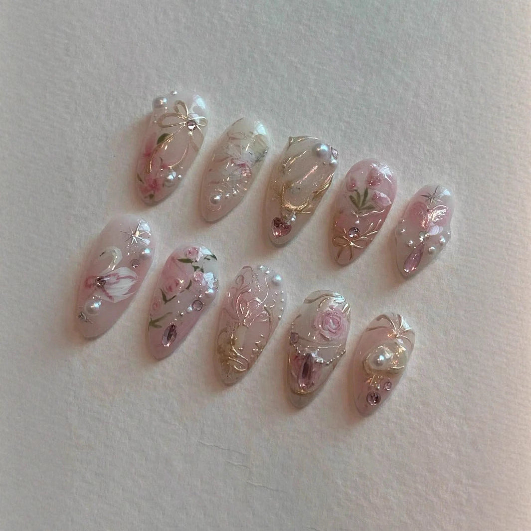Künstlerisches Press-On Nagelkunstset Brehn