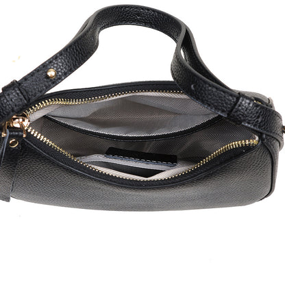 Stylische genarbte Leder-Hobo-Tasche Brehn