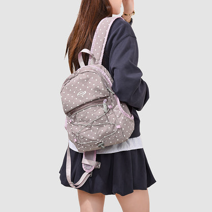 Trendy gepunkteter lässiger Rucksack Brehn