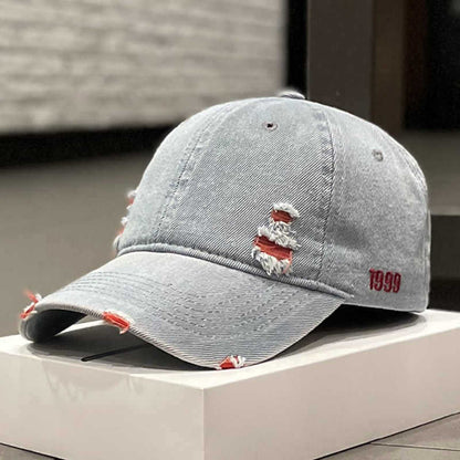 Unisex Geschädigte Denim Baseballcap Brehn