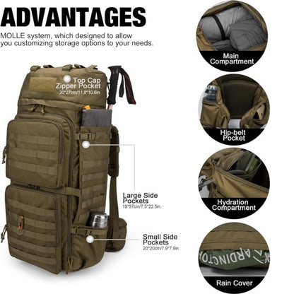 Taktischer Mehrfachfächer Rucksack Brehn