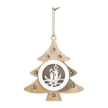 Dekorative Holz-Weihnachts ornament Brehn