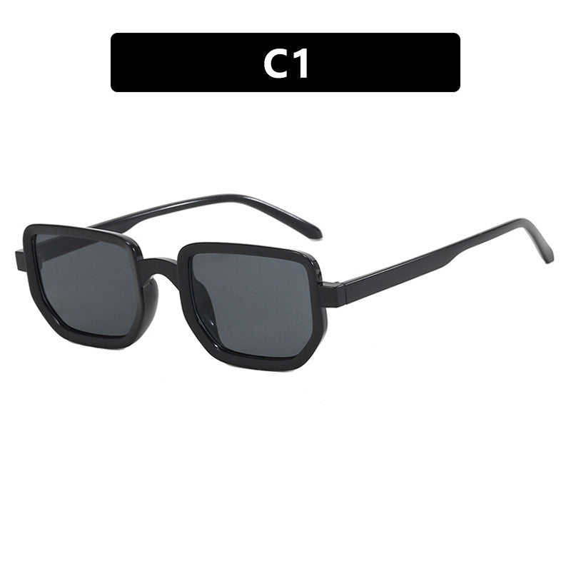 Damen geometrische Sonnenbrille mit modischem Rahmen und schützenden Gläsern Brehn