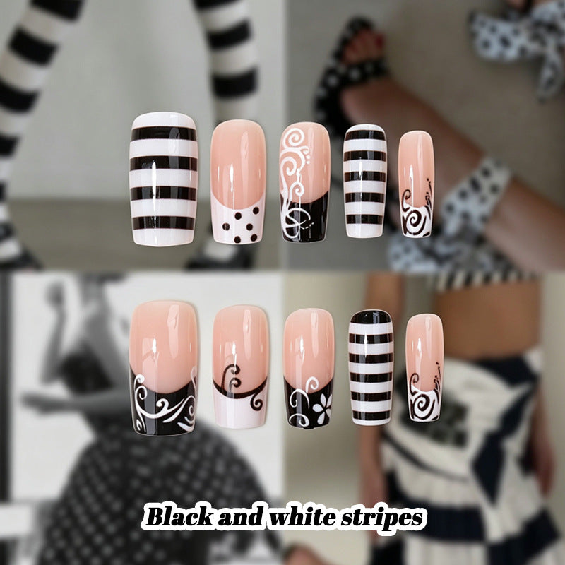 Chic stilisierte Press-On Nagelspitzen Brehn