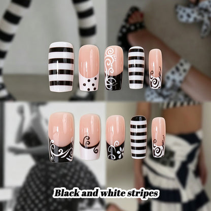Chic stilisierte Press-On Nagelspitzen Brehn