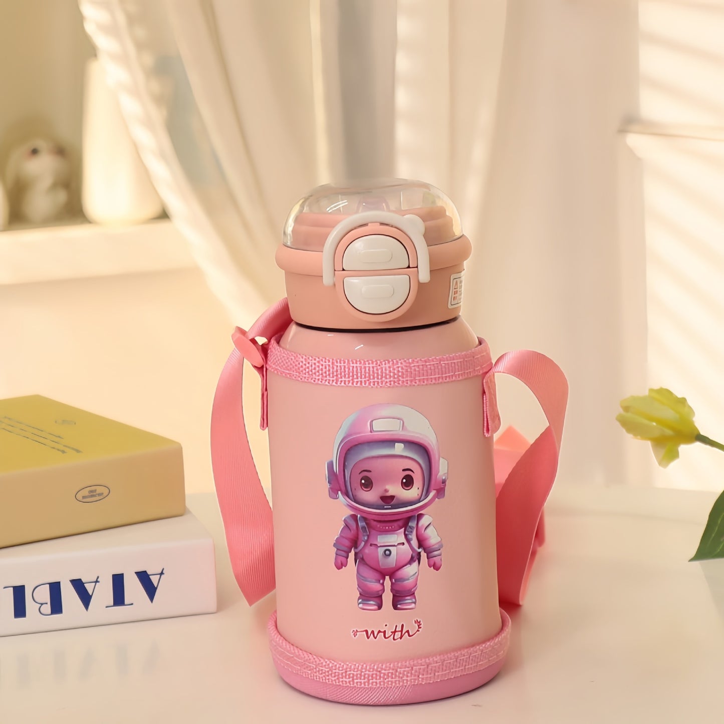 Damen Isolierte Trinkflasche mit kinderfreundlichem Design und verstellbarem Tragesystem Brehn