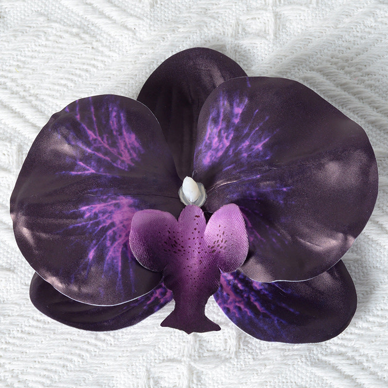 Elegante Stoff Orchideen Haarklammer