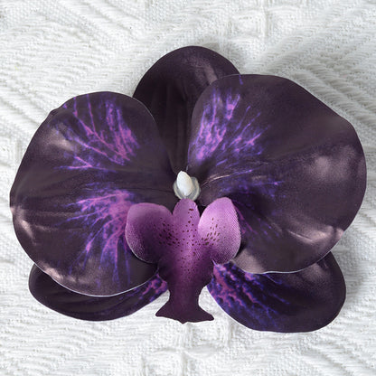 Elegante Stoff Orchideen Haarklammer
