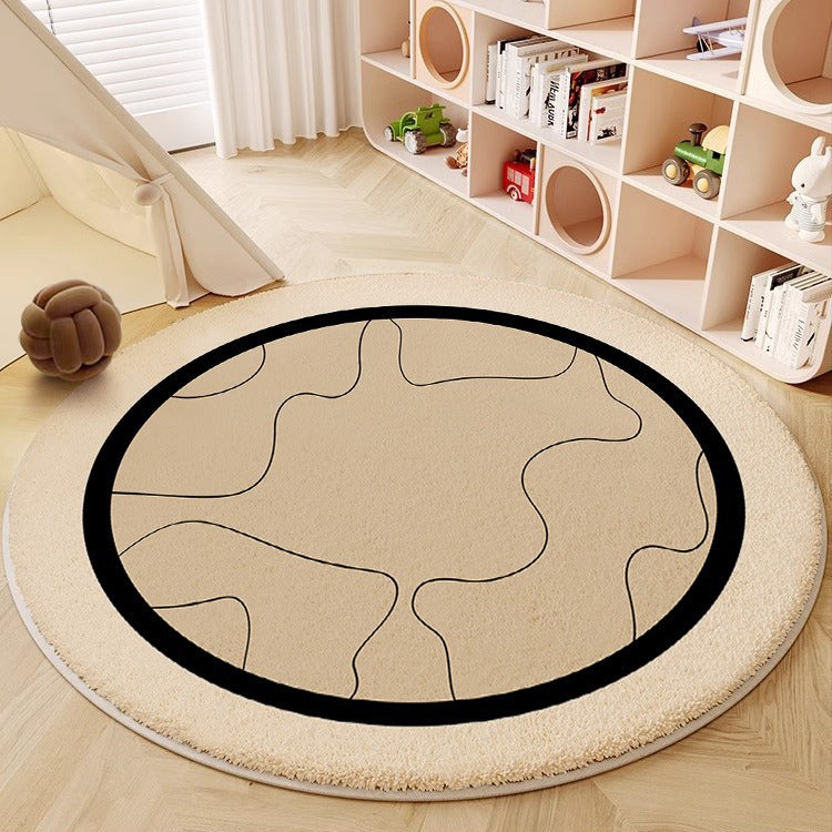 Abstract Circular Area Rug Brehn