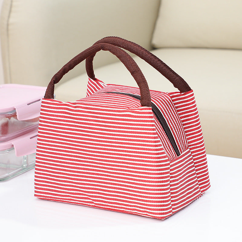 Isolierte gestreifte Lunch-Tasche Brehn