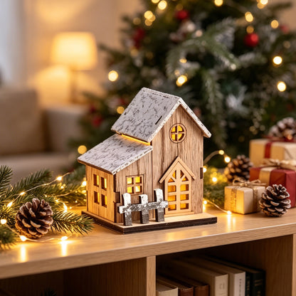 Dekorative Weihnachtssteinhaus