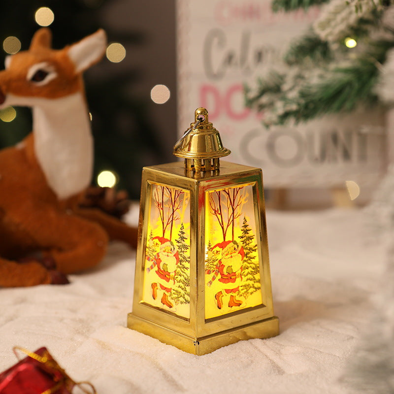 Dekorative Weihnachtslaterne mit Wintermotiven Brehn