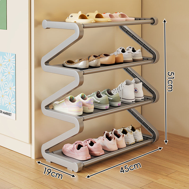 Kompakte Zigzag Multi-Ebenen Vertikale Schuhregal