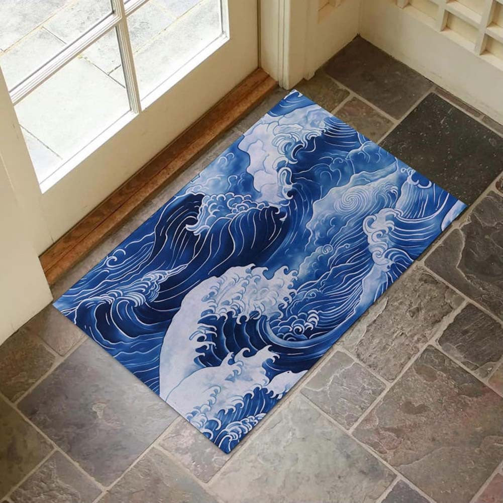 3D geografisches Design Fußmatte Brehn