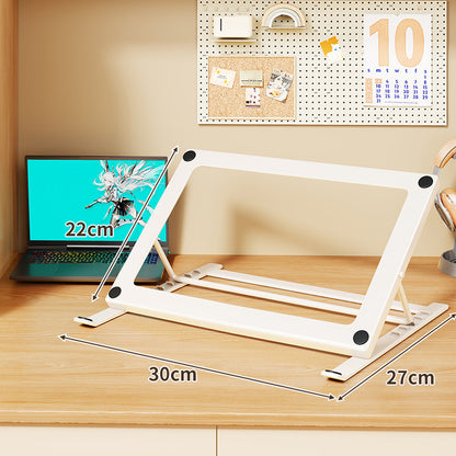 Verstellbarer faltbarer Metall-Laptop- und Tablet-Ständer mit ergonomischem Stand in mehreren Winkeln