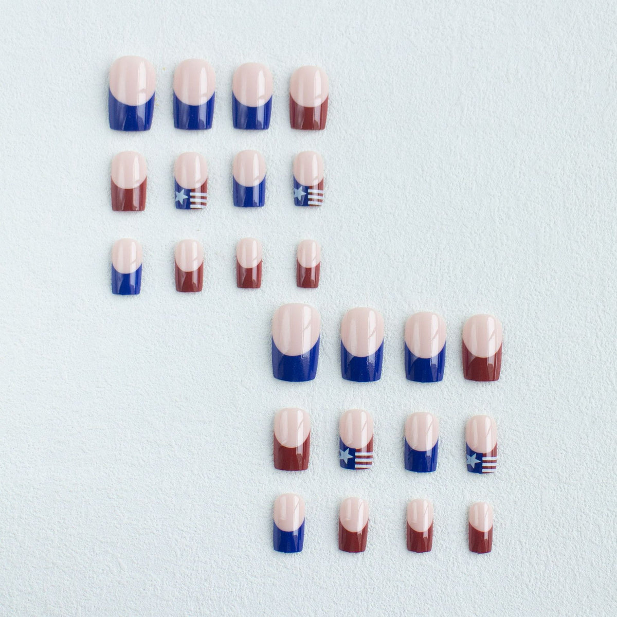 Patriotisches Nagelkunst-Set