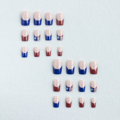 Patriotisches Nagelkunst-Set