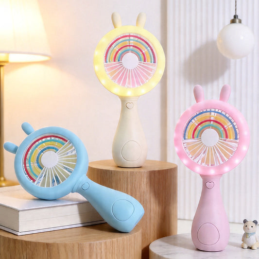Damen kreativer Handventilator mit LED-Lichtern Brehn