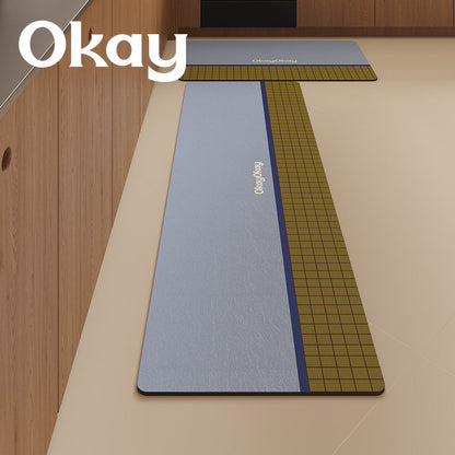 Anti-Fatigue Long Kitchen Runner Mat with Memory Foam Support