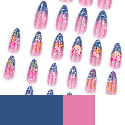 Kunstvolle Stiletto-Nägel mit verspieltem Design Brehn