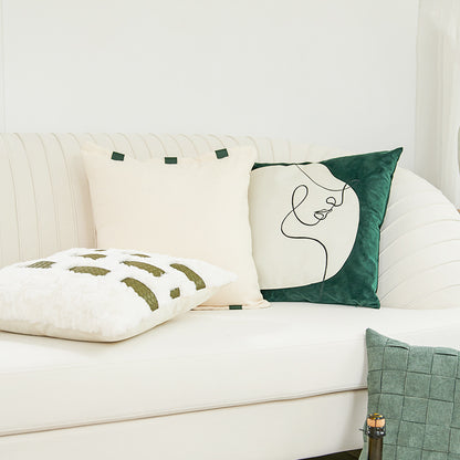 Damen Dekorative Kissenhülle mit modernem Minimalismus und einzigartigem Kunstdesign Brehn