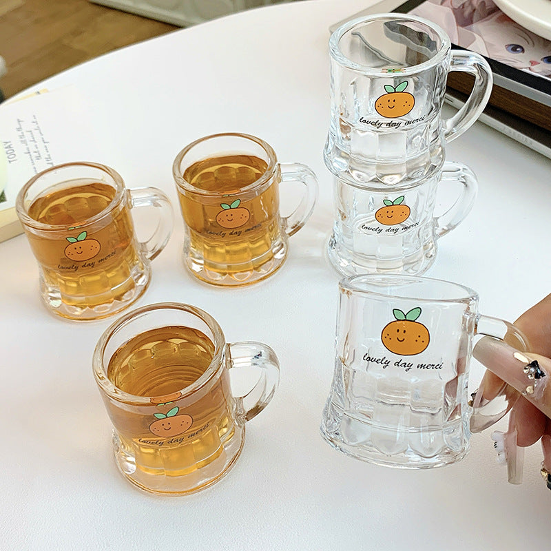 Keramiktassen Set mit Fröhlichem Orangendesign Brehn