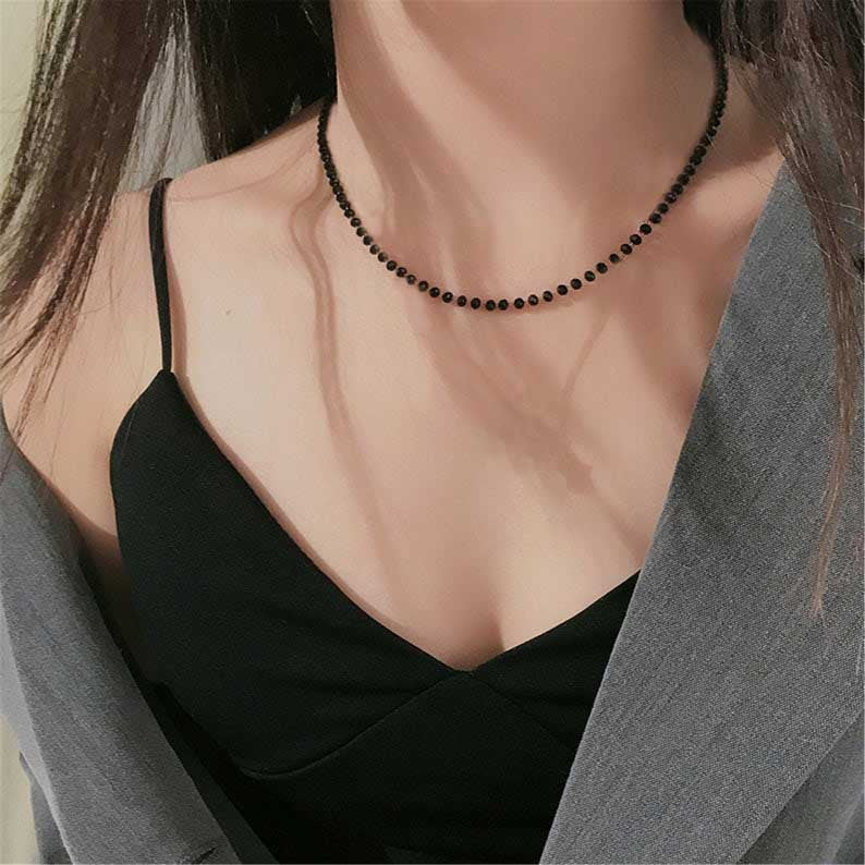 Minimalistische Perlen Choker-Halskette Brehn