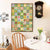Farbige Blumendesign Leinwanddruck Brehn