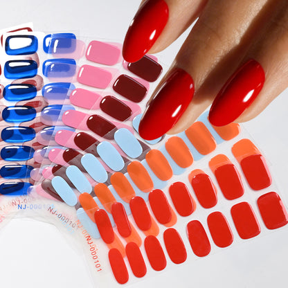 Hochglänzende Gel-Nagel-Wraps
