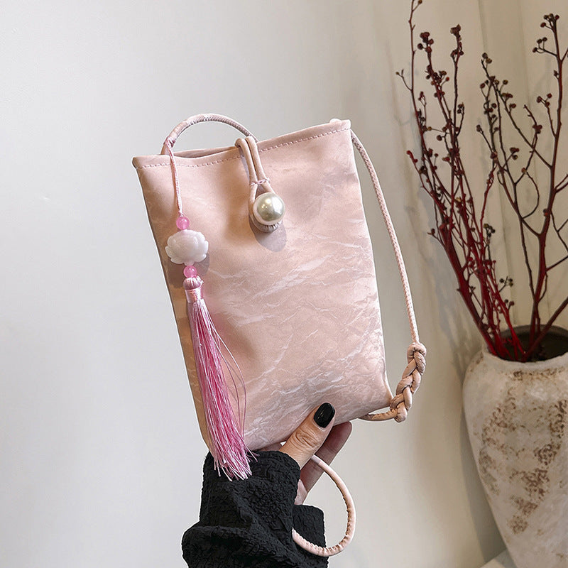 Elegante Texturierte Mini Crossbody Tasche Brehn
