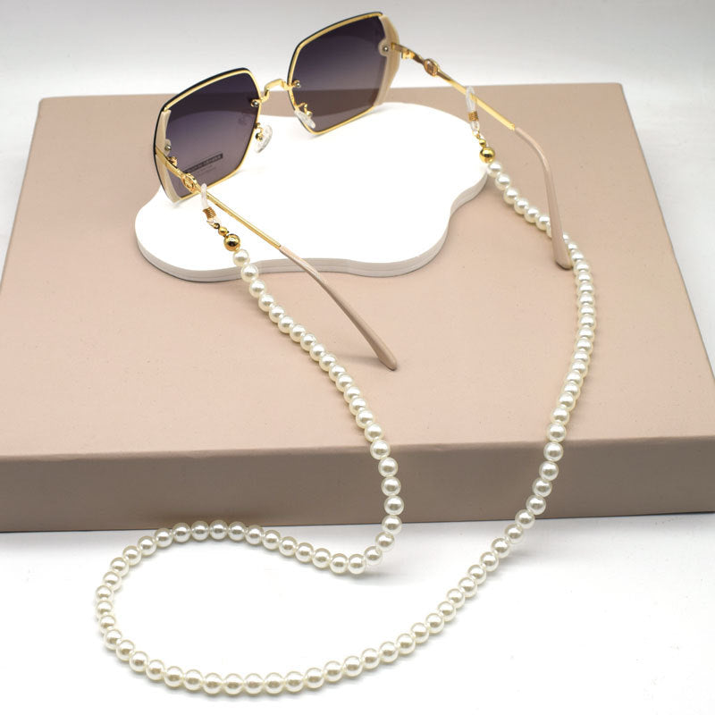 Elegante Perlenbesetzte Brillen Kette Brehn