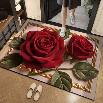 Florale 3D dekorative Teppichmatte