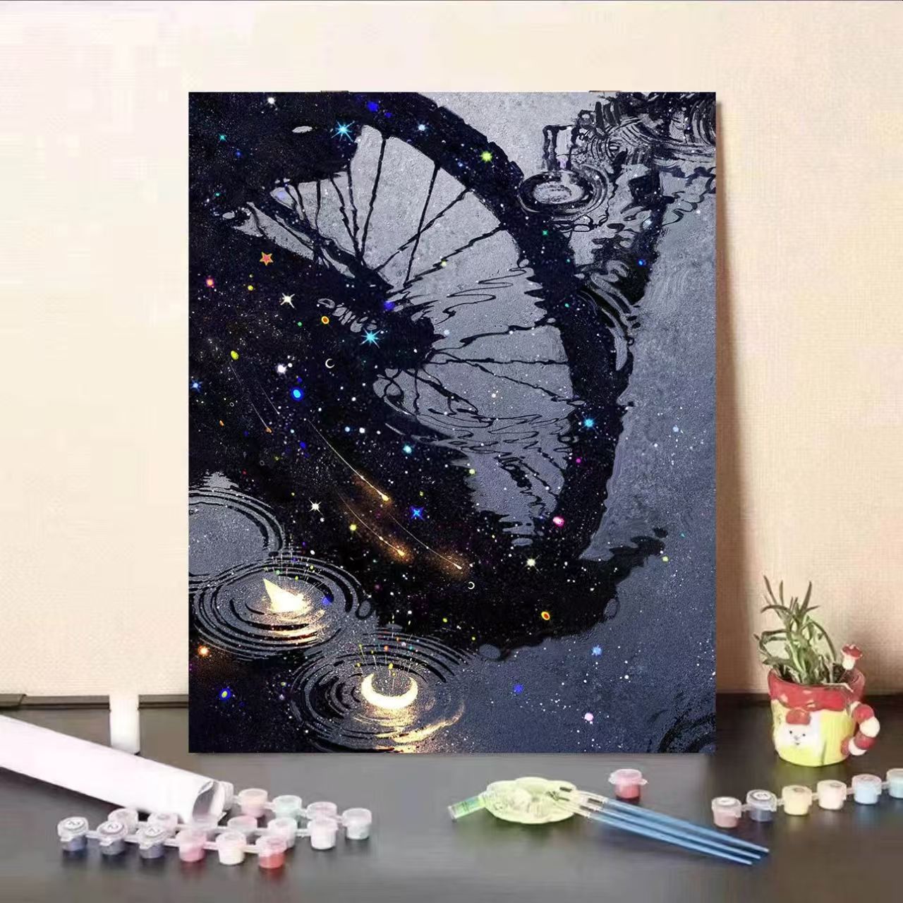 DIY Starry Night Malen nach Zahlen Kit Brehn