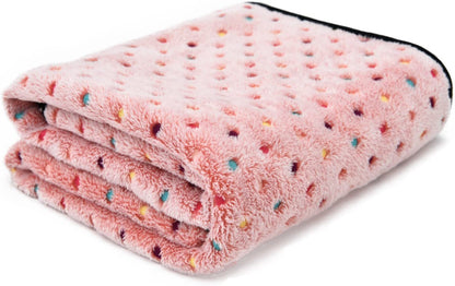 Damen Kuschelige Fleece-Decke mit modernem Punktedesign Brehn