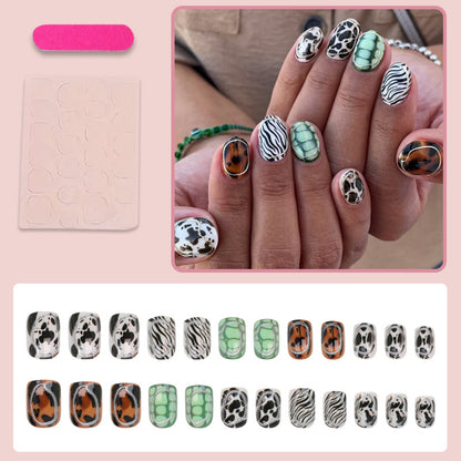 Kunstnagelset mit trendigen Tiermustern Brehn