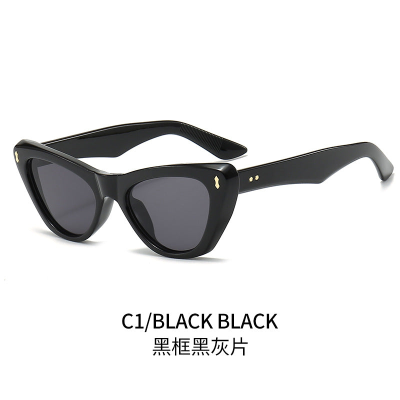 Damen Cat-Eye Sonnenbrille mit eleganten akzentuierten Rahmen Brehn