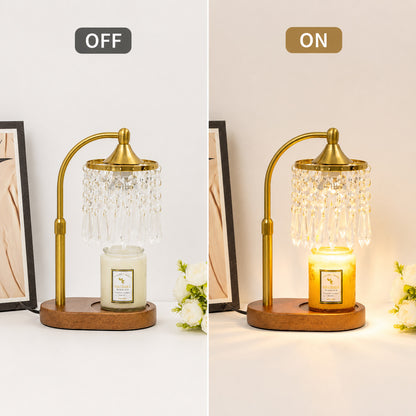 Elegante Glas Tischlampe