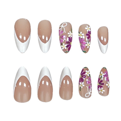 Ausgefallene Florale Nagelkunst Brehn