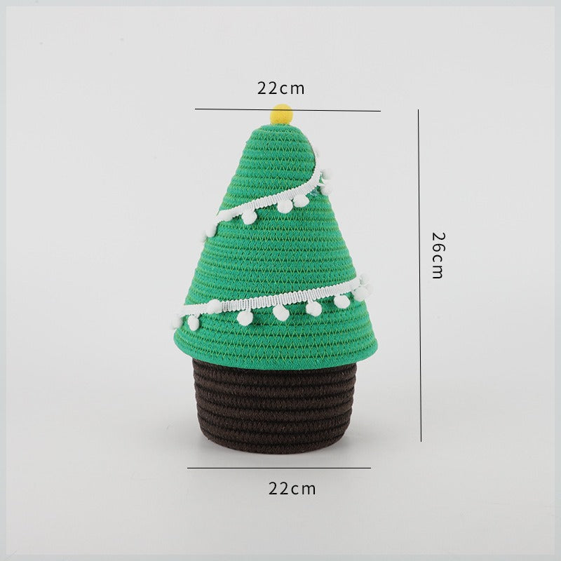 Dekorativer Weihnachtsbaumkorb