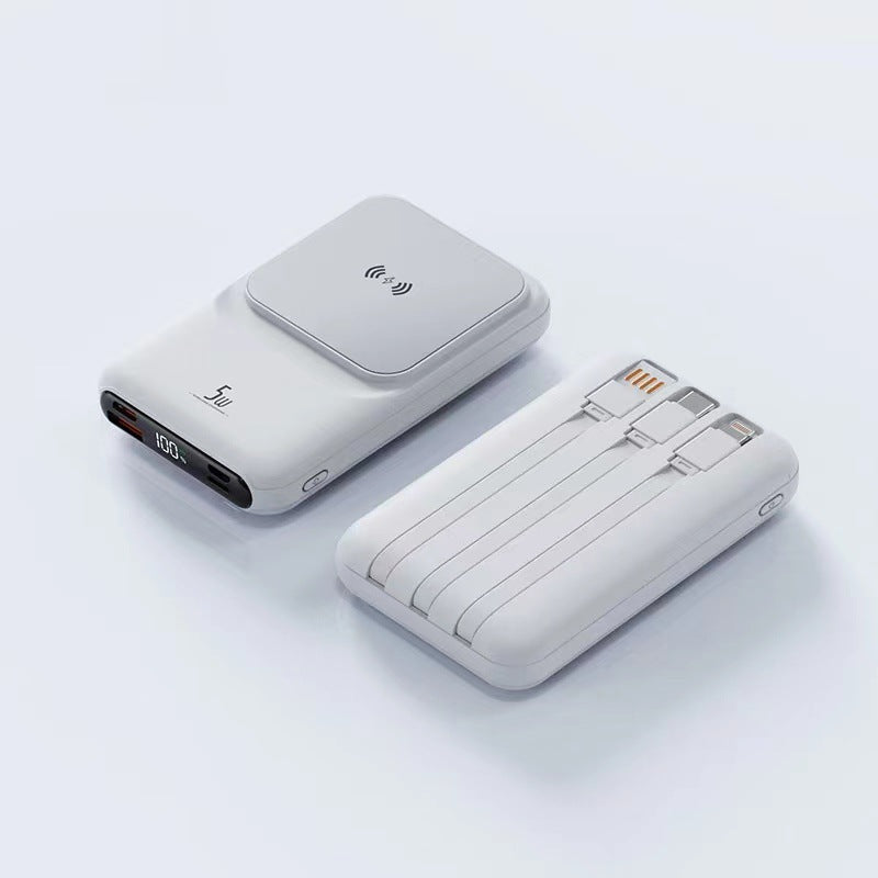 Tragbares Kabelloses Ladegerät mit Integrierter Multi-Ladestation Brehn