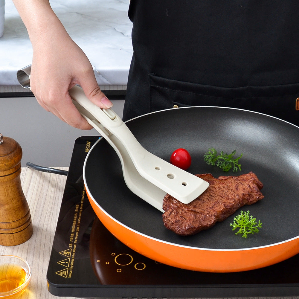 Ergonomischer Silikon-Bratwender mit Edelstahl-Akzenten Brehn