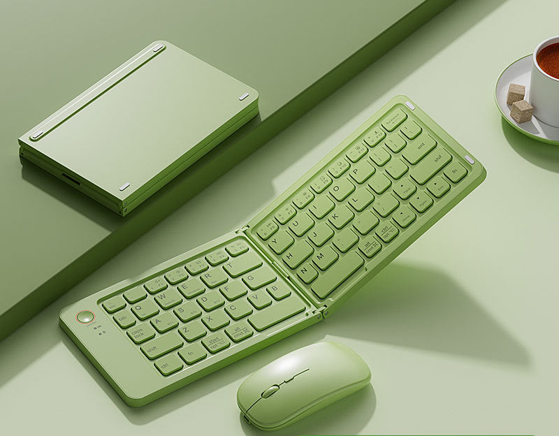 Faltbare Bluetooth-Tastatur und Maus Combo Brehn