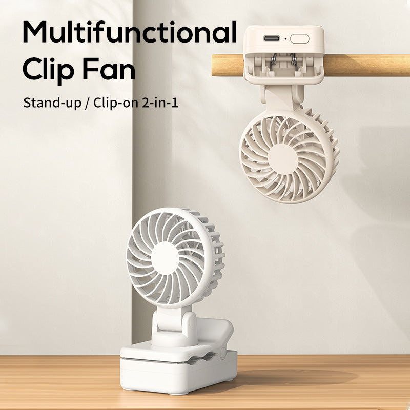 Unisex Mini Einstellbarer Wiederaufladbarer Clip-On Ventilator Brehn