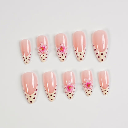 Premium Press-On Nail Art Set mit Zubehör