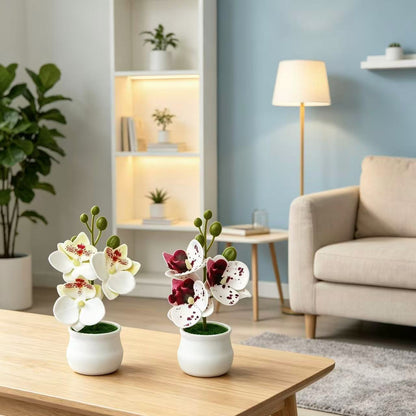 Elegante künstliche Orchideen Dekoration