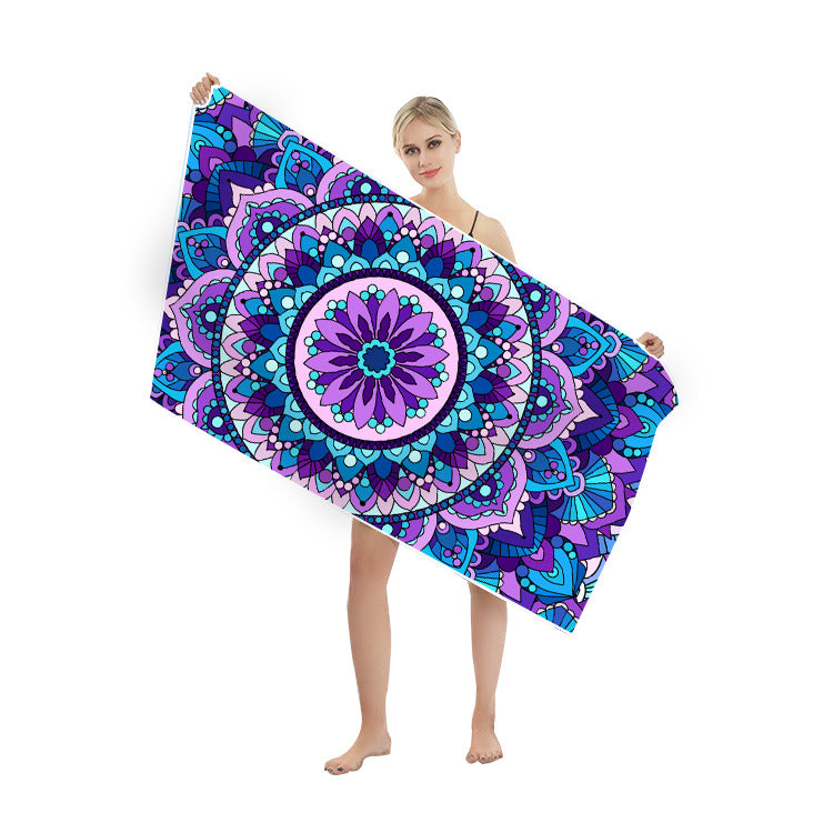 Multifunktionales Strandtuch im kreativen Mandala-Design Brehn